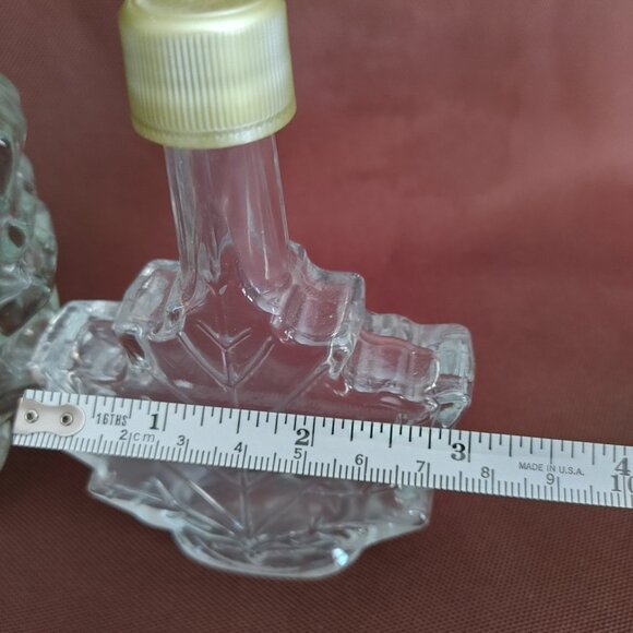 Leaf-Shaped Clear Glass Bottle  Set of 3 - Picture 8 of 8